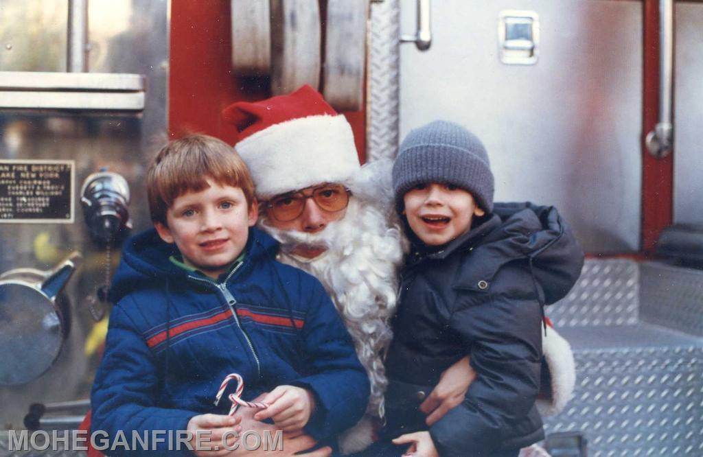 Members on the candy cane run with santa year unknown. Photo by Joe Ellman