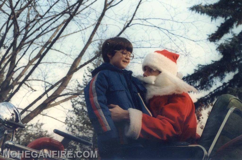 Members on the candy cane run with santa year unknown. Photo by Joe Ellman