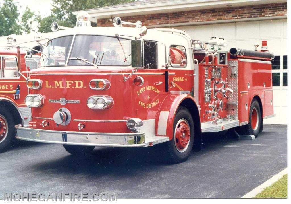 Engine 253 a 1966 American La France outside it's former home Station 3 Furnace Woods Firehouse. Photo by Joe Ellman