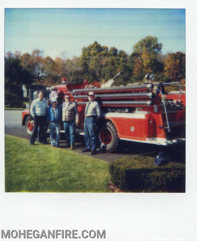 Former Engine 252 1954 Oren as it was leaving Mohegan for it's new home in Brown Township PA. Now privately owned 