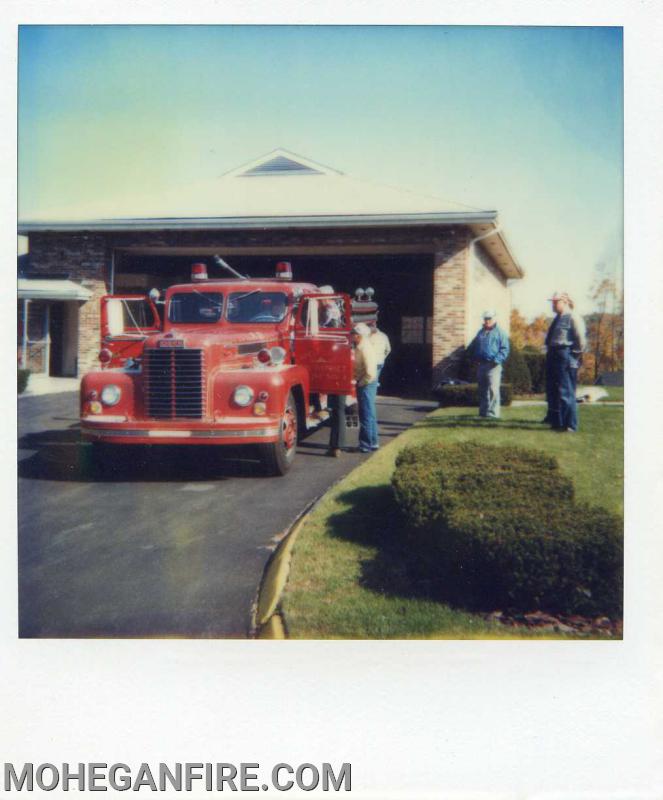 Former Engine 252 1954 Oren as it was leaving Mohegan for it's new home in Brown Township PA. Now privately owned 