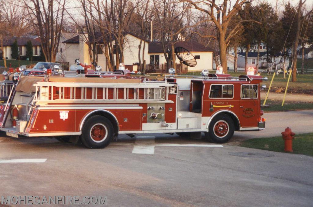 Former Engine 254 and Engine 255 both 1972 Young Crusaders left Mohegan and went to serve in Linden Wisconsin FD. Both now privately owned 