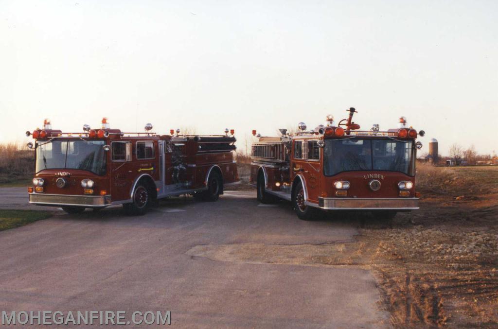 Former Engine 254 and Engine 255 both 1972 Young Crusaders left Mohegan and went to serve in Linden Wisconsin FD. Both now privately owned 