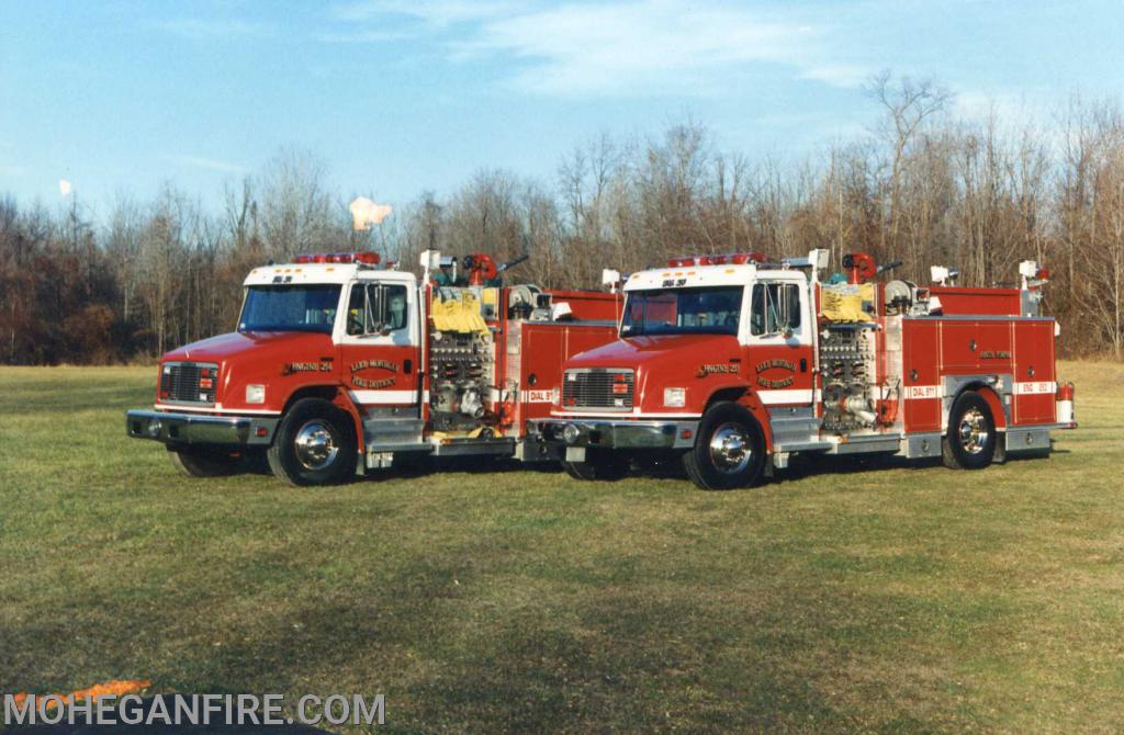 Former Engine's 253 and 254. 1994 Freightliner/allegahany Rescue pumpers