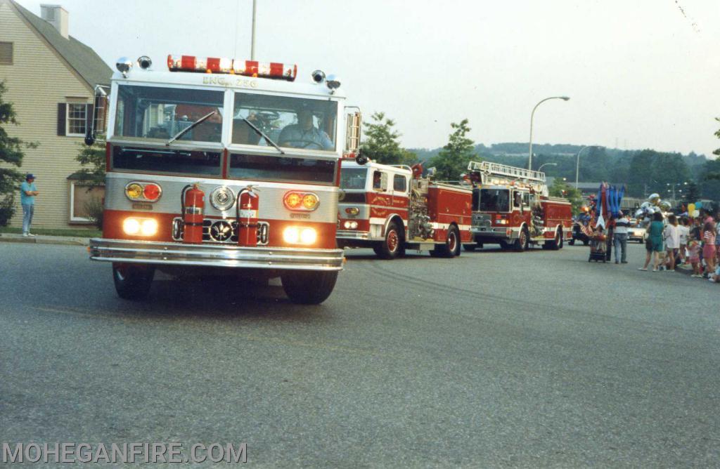 Engine's 256 & 257 with TS-3 in the Yorktown Parade.