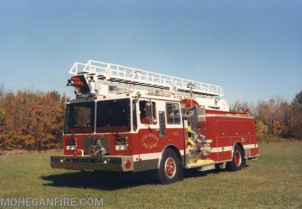 TS-3 later to become Engine 250 a 1988 KME 55ft Telesquirt brand new 