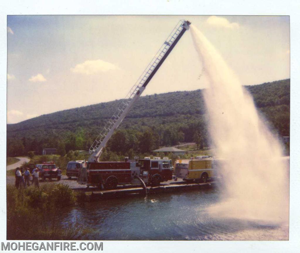 TS-3 later to become Engine 250 a 1988 KME 55ft Telesquirt brand new 