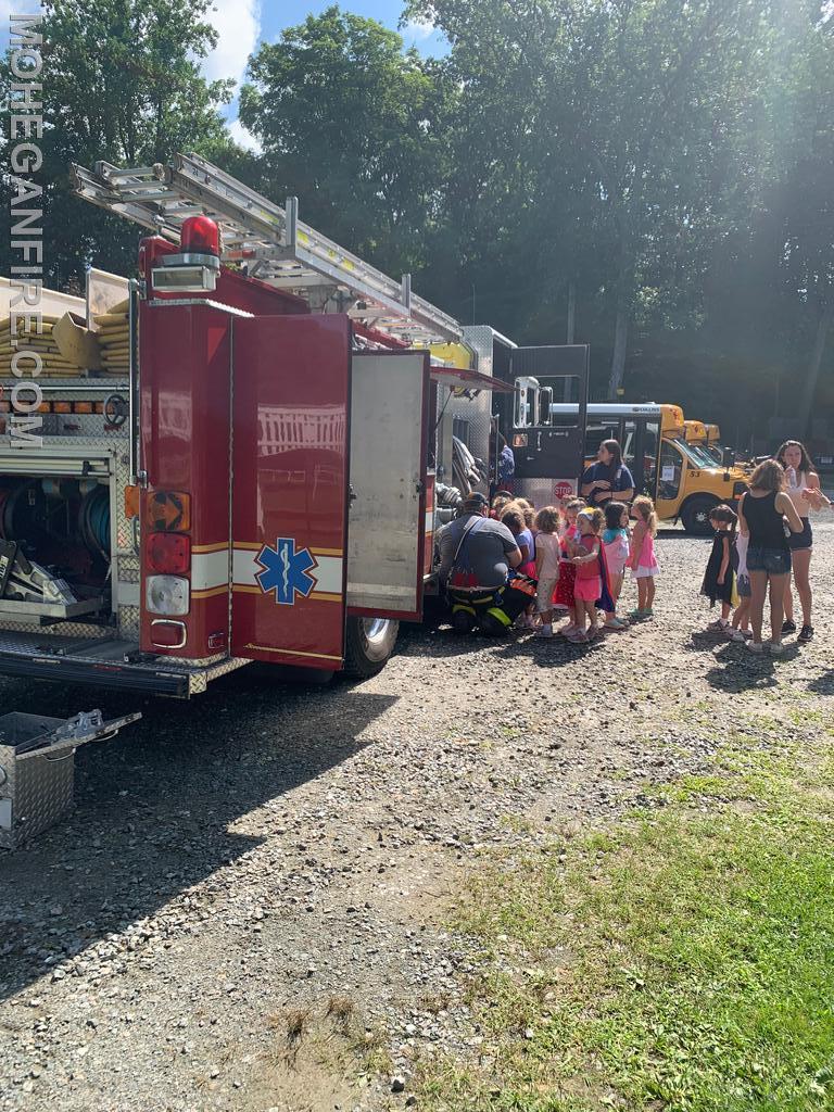 Super Heroes Day At Nabby Hill Day Camp - Mohegan Volunteer Fire 